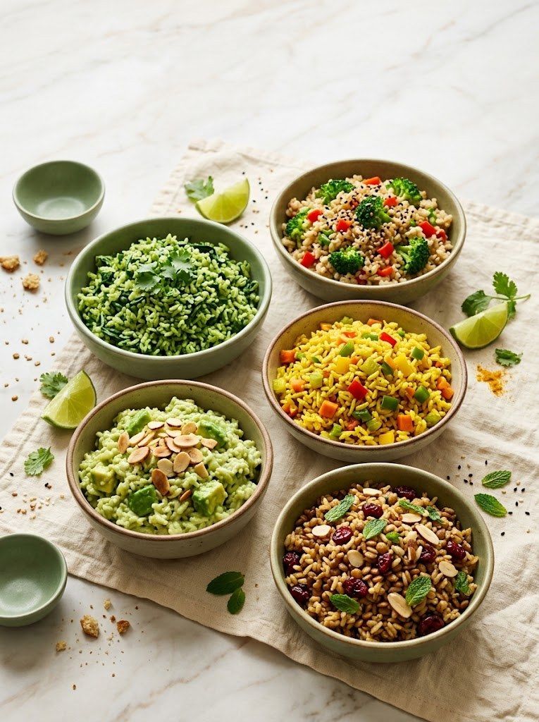Arroces en cinco variaciones